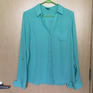 The Limited dress shirt, seafoam green